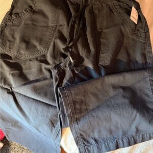 Free People Black Easy Peasy Pull-On Pants